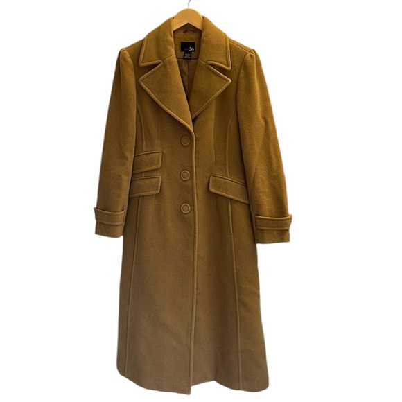 East 5th Jackets & Blazers - East 5th Classic Women’s Long A-line Lined Coat Wool-Cashmere Blend Size Medium